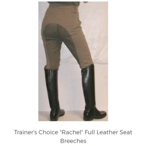 "Rachel" Full Leather Seat Riding Breeches